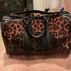 Mxc clear bag with crossbody strap. CHEETAH print which is all the rage